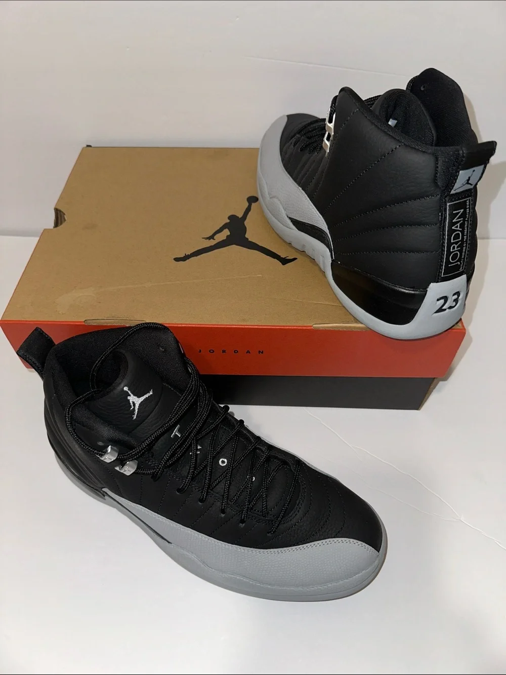 Jordan Men’s High-Top Sneakers in Black and Gray